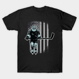 American Lion Hockey Player T-Shirt